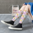 thumbnail image 5 of Pofeuu Donuts and Coffee Print Stockings, Adult Running Hiking Socks for Youth and Adult, 5 of 6