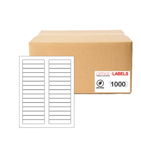 1000 Sheets of Labels 2/3" x 3-7/16" 30up 30000 Labels 5366