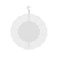 thumbnail image 1 of GROWTH TANK Heat Sublimation Wind Chimes Blank Hanging Wind Catcher Metal Crafts 3D Rotating Round, 1 of 7