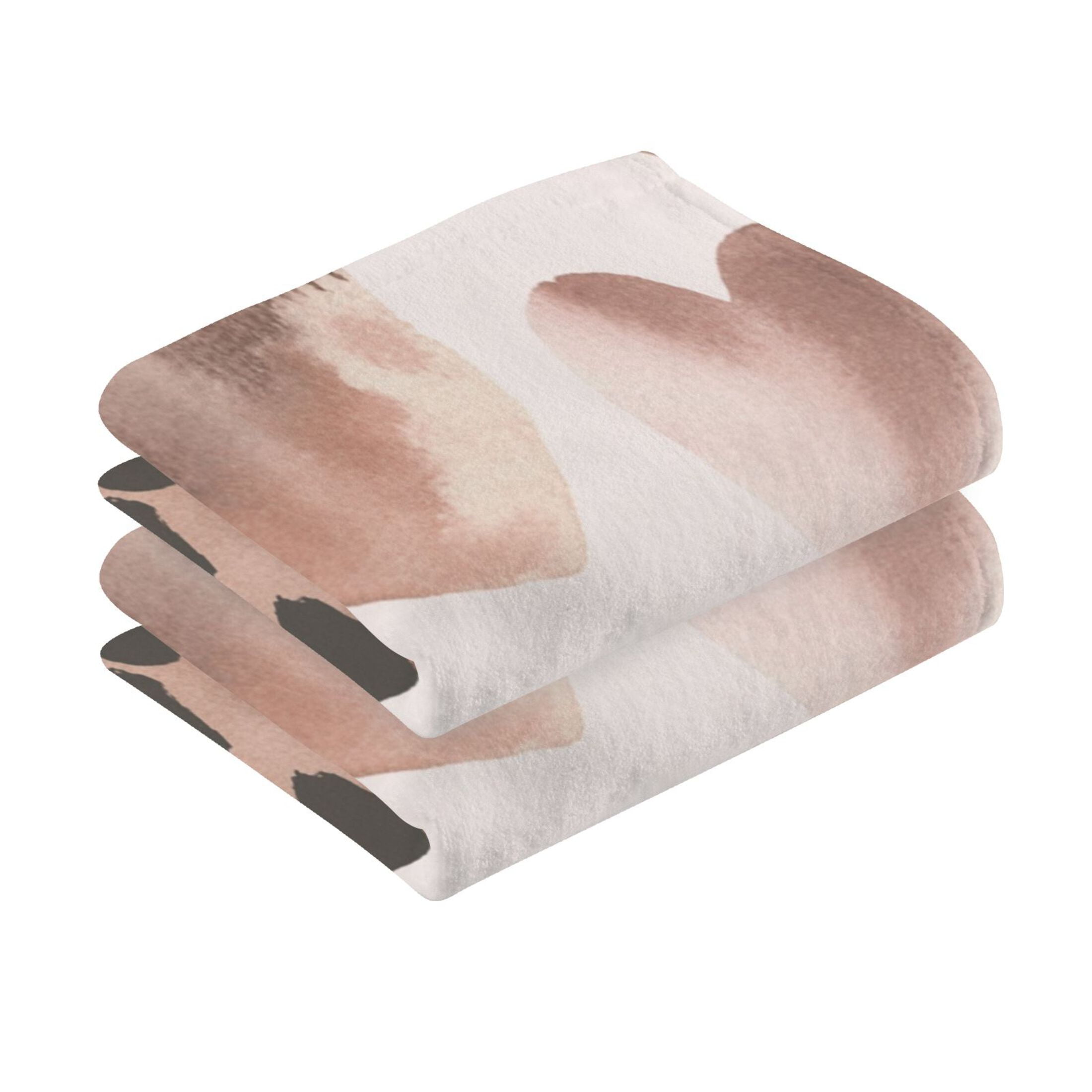 Cotton Towel Two-Piece 16x28 Inch One Sizex2 Face Towel Set Towel Set Cotton Hand Bath Towel Bathroom Beach Super Cute Black Heart