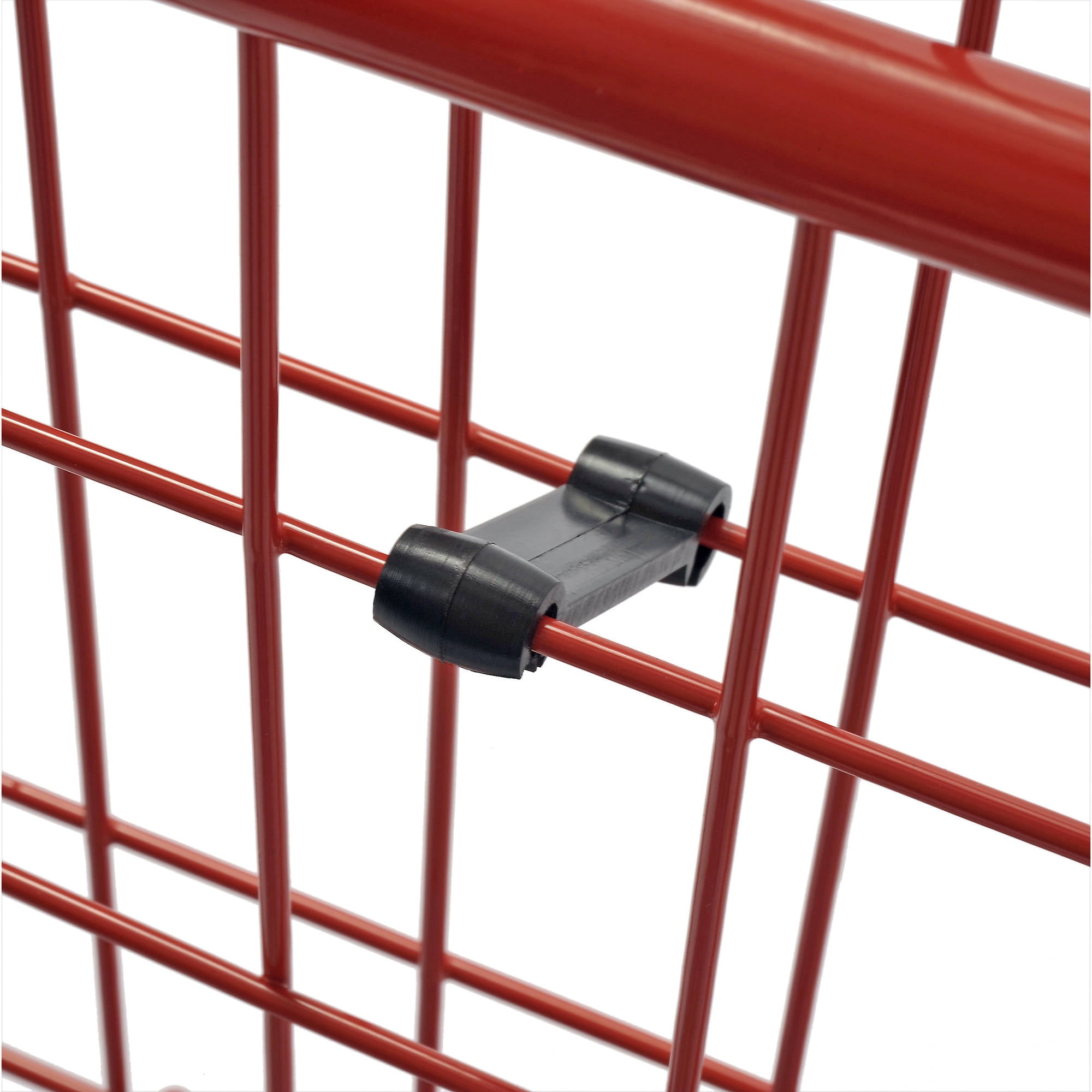 Sandusky FSC3012 Wire Shopping Cart 37inH x 16inW Plastic Red