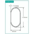 thumbnail image 5 of 6-Case Pack 8 Feet Long Oval Wardrobe Closet Tubing Rods Application Clothes Hanging - 96 Inch Length, 5 of 7