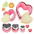thumbnail image 2 of Homelife 3/5/7/8Pcs Heart Cookie Cutter Valentine's Day Love Heart Shape Biscuit Cutters Stainless Steel Baking Cutter Mold for Cookies Sandwiches Biscuits, 2 of 13