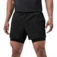 thumbnail image 3 of Puztloy Men's 2 in 1 Running Shorts Athletic Shorts Quick Dry Gym Training Workout Shorts with Pockets, 3 of 7