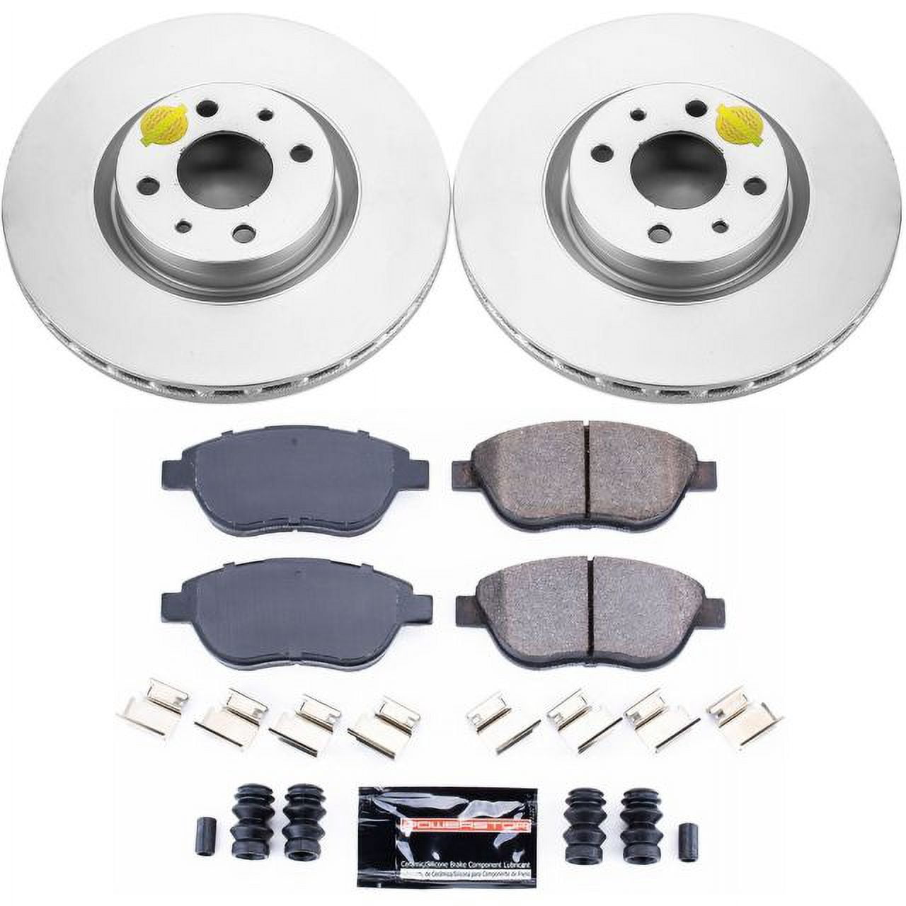 PowerStop Front Geomet Coated Brake Rotor and Pad Kit Fits: FIAT Select Models CRK6426