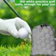 thumbnail image 4 of 26-27 100 Pcs Hollow Golf Practice Balls with Mesh Drawstring Storage Bag for Driving Range, 4 of 5