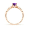 thumbnail image 2 of ANGARA Natural 0.8 Ct. Amethyst Solitaire Ring in 14K Rose Gold for Women (Ring Size: 11.5), 2 of 9