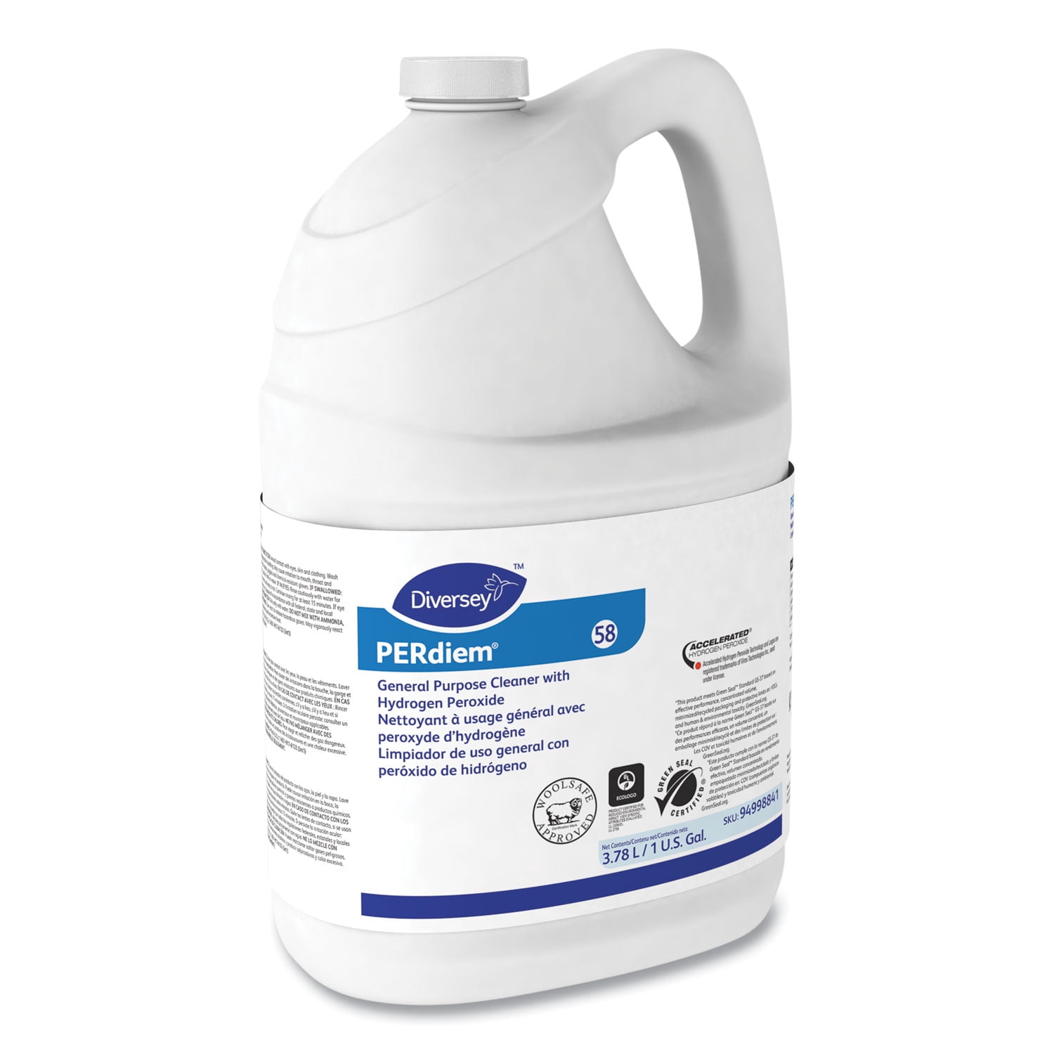 PERdiem Concentrated General Purpose Cleaner - Hydrogen Peroxide, 1 gal, Bottle
