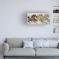 thumbnail image 2 of Canvas Wall Art - Sasha 'Dancing Horses' Wall Art for Living Room, Bedroom, or Office DÃ©cor by Trademark Fine Art - 32 x 16 Inches, 2 of 4