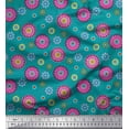 thumbnail image 1 of Soimoi Rayon Fabric Flower Artistic Printed Fabric 1 Yard 42 Inch Wide, 1 of 3