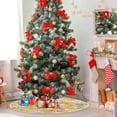 thumbnail image 4 of Coolnut Christmas Tree Skirt, Home Decoration Large Round Christmas Tree Skirt for Holiday Party Home Christmas Day Ornaments,47.2", 4 of 6