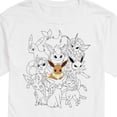 thumbnail image 3 of Pokémon - Eevee Group - Men's Short Sleeve Graphic T-Shirt, 3 of 5