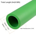 thumbnail image 2 of Uxcell Rubber Foam Tube Covers Support Pipe Insulation  Green 1.1x1.5 inch, 2 of 5