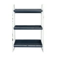 thumbnail image 4 of Creative Co-Op Heavily Distressed Navy 3-Tier Metal Tray with White Frame & Rim, 4 of 8