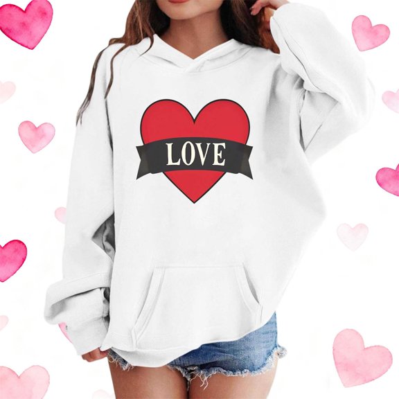 Girl's Cute Cartoon Long Sleeve Sweatshirt Clothes Clothing Outfits 3-14Y White 3-4 Years