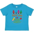 thumbnail image 3 of Inktastic 1st Day of Kindergarten Crayons and Apple Back to School Boys or Girls Toddler T-Shirt, 3 of 5