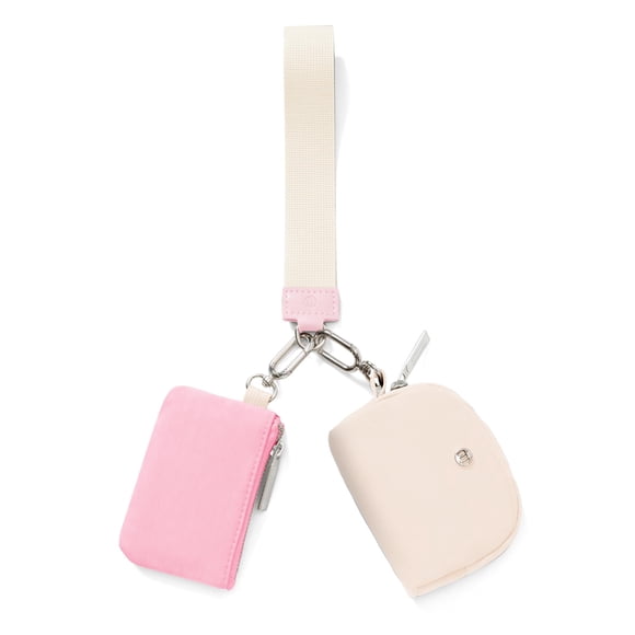 Monedero tipo billetera Mum's Memory para mujer, color rosa y blanco