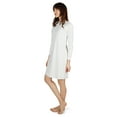thumbnail image 4 of MeMoi Women's Bonded Long Sleeve Slip Dress - Womens - Female (Medium, WHITE), 4 of 6