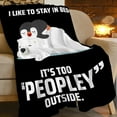 thumbnail image 2 of Penguin Polar Bear Blanket Winter Penguin Throw Blankets for Boys Men Super Soft Flannel Cozy Sports Cute Wild Animals Blankets Warm Lightweight Blanket for Sofa Couch Bed Gift for Kids Adults 60"x50", 2 of 6