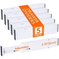 thumbnail image 1 of Separadores de cajones Lifewit, paquete de 5, 6 cm de alto, 28 a 43 cm ajustables, 1 of 8