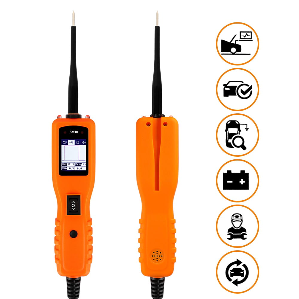 Digital Voltage Tester/Multimeter/Short Finder/Battery Test/Power or Ground Supply Kzyee KM10 Power Circuit Probe Kit Automotive Circuit Tester with Auto Electrical System Testing Functions