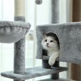 thumbnail image 7 of Pefilos 56" Cute Plush Cat Tree Climb Cat Tower with Sisal Rope Scratching Post, Gray, 7 of 7