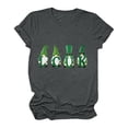 thumbnail image 3 of Womens Plus Size St Patricks Day Tops,Womens St Patricks Day Shirt Short Sleeve Round Neck Tshirt,Women's St Patrick's Day T-Shirt Lucky Irish Shamrock Cute Gnomes Graphic Tees Tops, 3 of 5