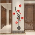 thumbnail image 3 of Murales de pared con flores de ratán en 3D para sala de estar, dormitorio, sofá, fondo de TV, 3 of 4