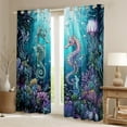 thumbnail image 6 of Erosebridal Marine Seahorse Curtains for Living Room,Underwater World 30%-50% Blackout Curtains Set of 2 (38x45),Peincess Bedroom Decor, 6 of 6