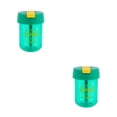 thumbnail image 4 of Kearding Botella de agua con pajita 300ML Sellado Taza portátil Plástico Oficina Estudiante Escuela Llevar Fitness Drinkware Verde Verde 2piezas, 4 of 6