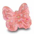 thumbnail image 3 of Pink Butterfly Squishy Relaxation Toy with Slow Rising Glitter Design, Single Piece, Translucent Pink, for Relaxation Relief, Squeeze Toy, 3 of 3