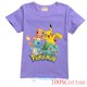 thumbnail image 1 of Camiseta de dibujos animados de Pokémon para niños y niñas, ropa de algodón para niños, Tops de manga corta para bebés, camisetas, ropa de moda qym unisex, 1 of 2
