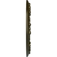 thumbnail image 4 of Ekena Millwork 12 1/4"OD x 7 1/2"ID x 7/8"P Ribbon with Bow Ceiling Medallion (Fits Canopies up to 7 1/2"), Hand-Painted Green Gold, 4 of 6