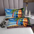 thumbnail image 3 of Erosebridal Cartoon Surfboard Coverlet Set Twin, Sailing Sports Bedding Set, Ocean Coastal Decor, 3 of 5