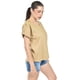 thumbnail image 2 of Blusa de lino con botones Roman Fashion /Juvenil, 0320 (Cafe) cafe CH, 2 of 5