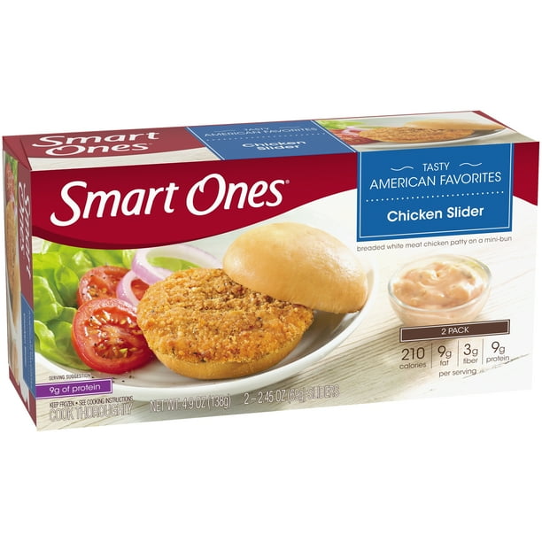 Smart Ones Chicken Slider Frozen Meal 2 Ct 4 9 Oz Box Walmart Com Walmart Com