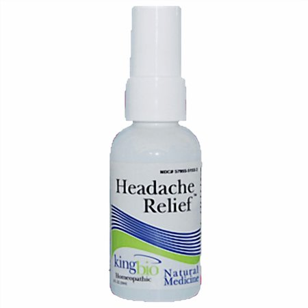 King Bio - Headache Relief Oral Spray Homeopathic Natural Medicine - 2 fl. oz.