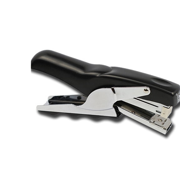 Plier Stapler Hand Grip Type Metal Stapler Efficient Stapler without Stitching Needle (Black)