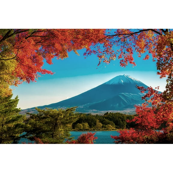 Mt. Fuji in Autumn Japanese Landmark 1000 Piece Jigsaw Puzzle