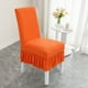 thumbnail image 5 of Funda para silla | Funda elástica para silla de comedor con faldón | Protector de asiento antideslizante para el hogar, la cocina y la oficina | 1 funda de poliéster para muebles de comedor, 5 of 6