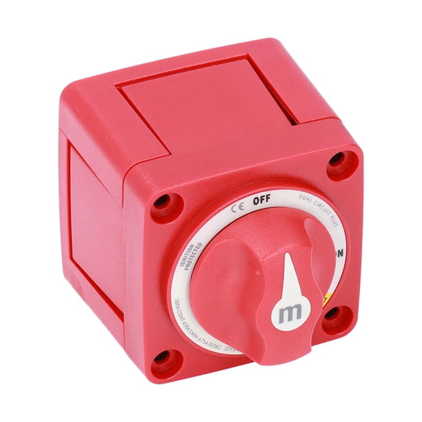 Interruptor De Batería De Barco, Interruptor De Desconexión De Batería Protegido Por Encendido 4 Terminales ABS 300A Para Vehículos Recreativos Para Yates