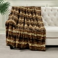 thumbnail image 2 of Home Soft Things Animal Double Sided Faux Fur Throw - Brushed Leopard - 60" x 80" Jumbo, 2 of 6