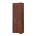thumbnail image 4 of Seizeen Pantry Storage Cabinet, 72.4 Inch Tall Storage Cupboard with 8 Doors and 4 Shelves, Freestanding Storage Systems for Living Room, Dining Room, Laundry, Walnut, 4 of 10
