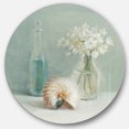 thumbnail image 1 of Designart 'Pastel Bath IV' Art Mural Rond en Métal Style Ferme - Disque de 36, 1 of 5