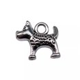 thumbnail image 2 of HOOUN 100 Pcs Antique Silver Dog Charms Pendant 13x13MM B16219, 2 of 3