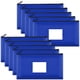 thumbnail image 1 of Bolsas de piel para depósitos bancarios SMARTAKE, paquete de 10 unidades, azules x cm, 1 of 7