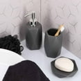 thumbnail image 3 of Diamond Bath Tumbler Cup Holder or Toothbrush Holder Grey, 3 of 7