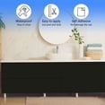 thumbnail image 6 of Tripumer 1 Roll Matte Peel and Stick  Wallpaper 16 in x 197 in Matte Contact Paper  for Kitchen Cabinet Wardrobe Black, 6 of 8