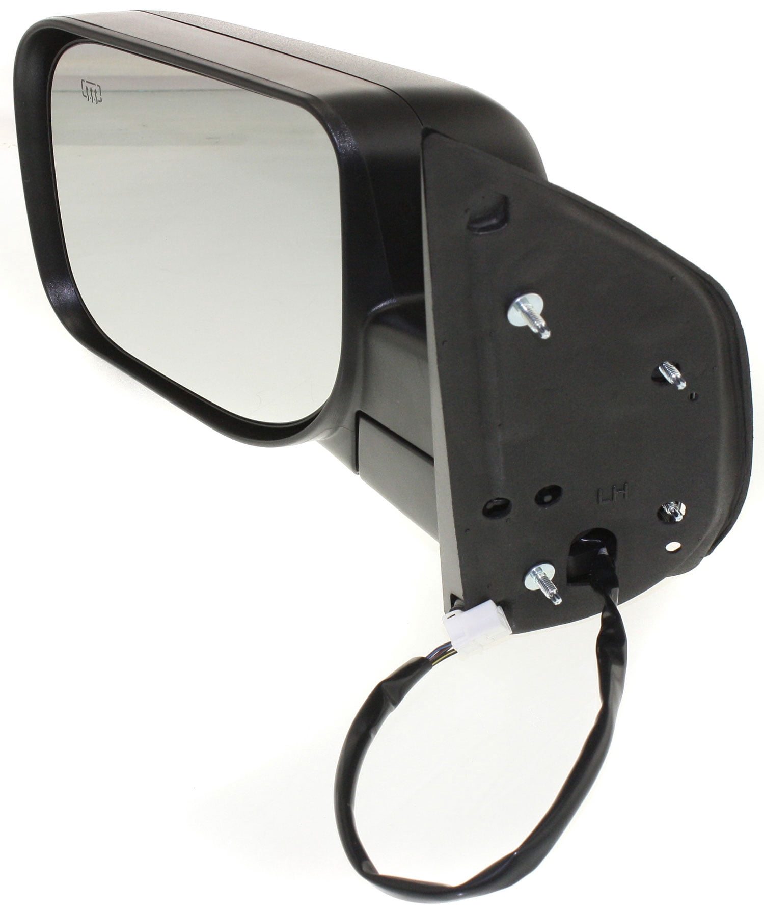 Mirror Compatible With 2006-2009, 2014-2015 Nissan Titan 2005-2015 Armada Left Driver Side Heated Textured Black Kool-Vue
