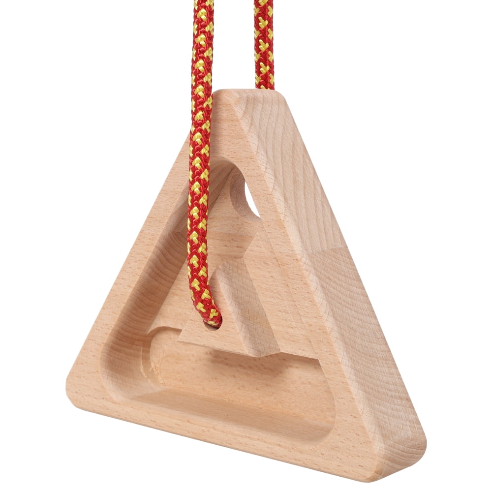 Rock Climbing Fingerboard Set - 2 Triangle Training Boards with Heavy-Duty Rope Attachment